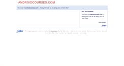 Desktop Screenshot of androidcourses.com